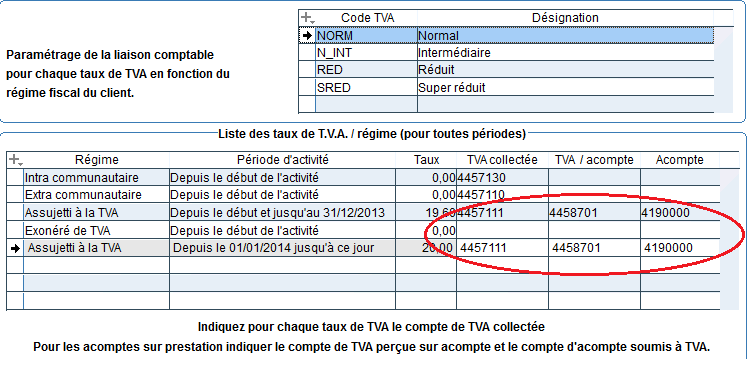 Calcul montant acompte