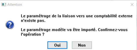 message import paramétrage modèle