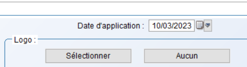 date d'application de l'adresse