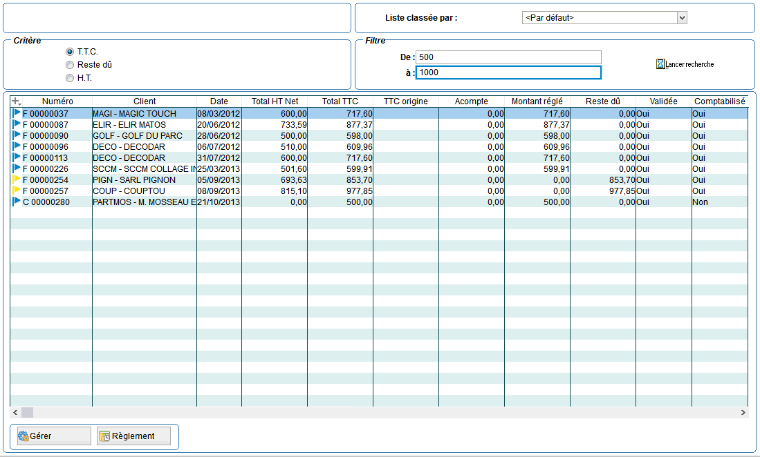 Gestion commerciale