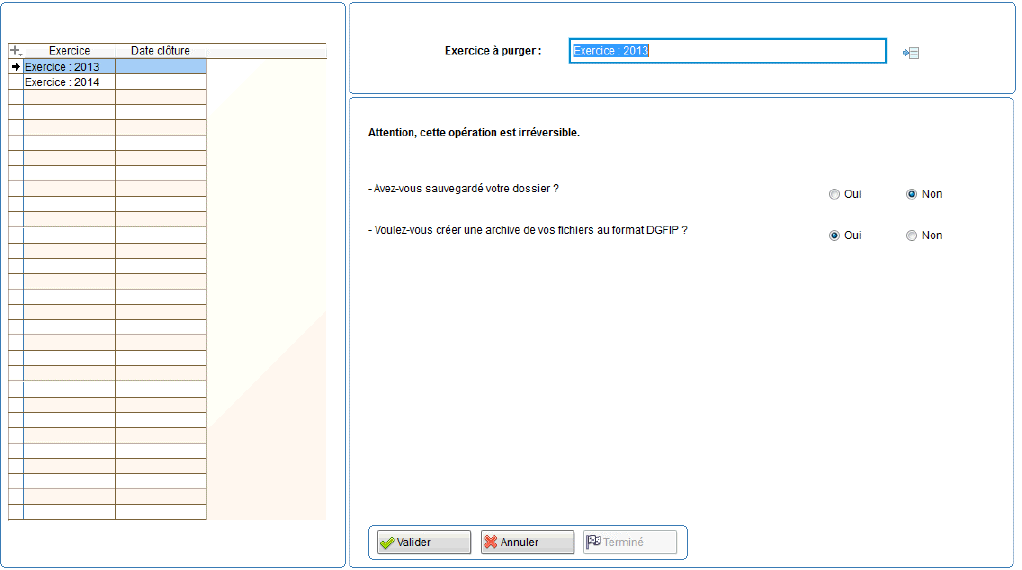 ECRAN_PURGE_EXERCICE