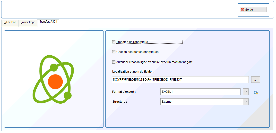 ECRAN_PARAMETRAGE_OD_PAIE_TRANSFERT_ASCII