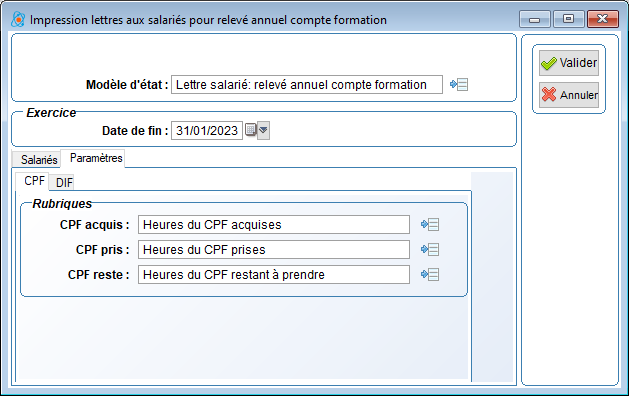ECRAN_IMPRESSION_LETTRES_SALARIES_COMPTE_FORMATION_PARAMETRES